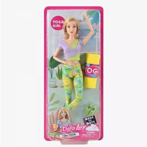 عروسک باربی دفا لوسی یوگا کار همراه با مت مدل 8489 Barbie Defa Lucy_اسباب بازی