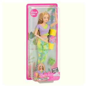 عروسک باربی دفا لوسی یوگا کار همراه با مت مدل 8489 Barbie Defa Lucy_اسباب بازی