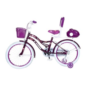 دوچرخه دخترانه لاودیس سایز 20 بنفش مدل ZR20135 laodis_اسباب بازی