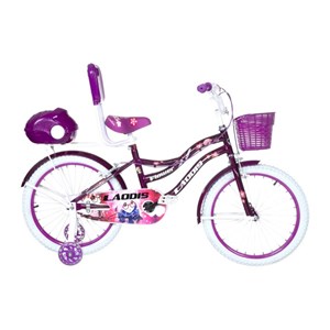 دوچرخه دخترانه لاودیس سایز 20 بنفش مدل ZR20135 laodis_اسباب بازی