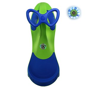 سه چرخه لوپ کار چرخ ژله ای چراغدار سبز آبی LOOPCAR-اسباب بازی