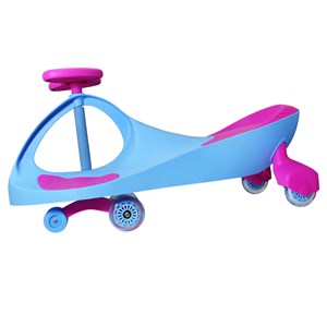 سه چرخه لوپ کار چرخ ژله ای چراغدار آبی سرخابی LOOPCAR-اسباب بازی