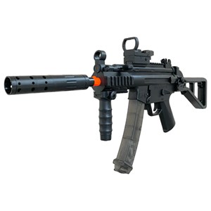 تفنگ اسباب بازی شارژی بزرگ تیر ژله ای و تیر فومی مدل MP5K Black Gel Blaster_اسباب بازی
