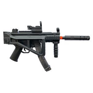 تفنگ اسباب بازی شارژی بزرگ تیر ژله ای و تیر فومی مدل MP5K Black Gel Blaster_اسباب بازی