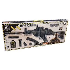 تفنگ اسباب بازی شارژی بزرگ تیر ژله ای و تیر فومی مدل MP5K Black Gel Blaster_اسباب بازی