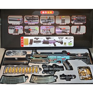 تفنگ اسباب بازی شارژی پوکه پران تیر ژله ای مدل M416_اسباب بازی