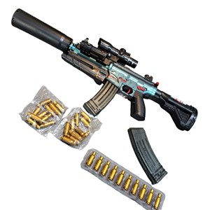 تفنگ اسباب بازی شارژی پوکه پران تیر ژله ای مدل M416_اسباب بازی