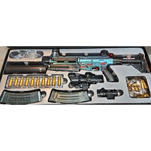 تفنگ اسباب بازی شارژی پوکه پران تیر ژله ای مدل M416_اسباب بازی