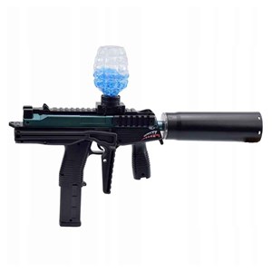 تفنگ اسباب بازی شارژی تیر ژله ای لیزردار مدل MP9_اسباب بازی