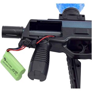 تفنگ اسباب بازی شارژی تیر ژله ای لیزردار مدل MP9_اسباب بازی