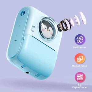 دوربین عکاسی و فیلمبرداری دیجیتال کودک با چاپ فوری حرارتی مدل PRINT CAMERA_اسباب بازی