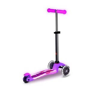 اسکوتر مینی دلوکس پلاس درخشان با چرخ های چراغ دار مدل Micro - Mini Micro Deluxe Glow LED - Plus Frosty Pink