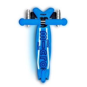 اسکوتر مینی دلوکس پلاس درخشان با چرخ های چراغ دار مدل Micro - Mini Micro Deluxe Glow LED - Artic Blue Plus