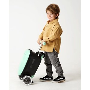 اسکوتر چمدانی جمع شو نعنایی مدل Micro - Luggage - Junior Mint_اسباب بازی