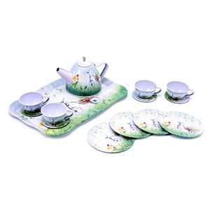 اسباب بازی ست چای خوری فلزی 4 نفره TINPLATE TEA SET TOY_اسباب بازی