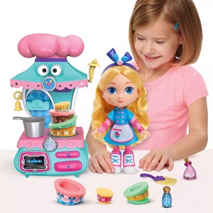 عروسک آلیس در سرزمین عجایب همراه با فر جادویی مدل Disney - Disney Junior - Alice's Wonderland Bakery Alice Doll and Magical Oven Set