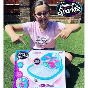 ست پدیکور 6 در 1 مدل Cra Z Art - Shimmer N Sparkle - 6 in 1 Real Massaging Foot Spa