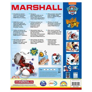اکشن فیگور ساختنی مارشال Paw Patrol سگ های نگهبان مدل Goliath - Paw Patrol - Build a Bot - Marshall