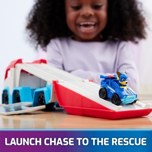 کامیون اسباب بازی سگ های نگهبان Paw Patrol به همراه ماشین چیس مدل Spin Master - Paw Patrol - Mighty Movie - Pup Squad - Patroller Toy Truck