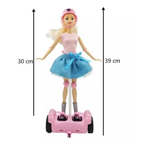 عروسک باربی اسکوتر سوار کنترلی 30 سانتی_اسباب بازی