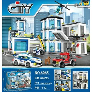 لگو سیتی ایستگاه پلیس 894 قطعه مدل Cityes 6065_اسباب بازی