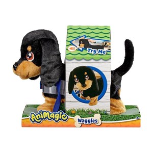 عروسک رباتیک هاپو مدل Goliath - Animagic - Waggles Dog Interactive Plush Toy_اسباب بازی