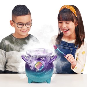 مجیک میکسیز دیگ جادویی با عروسک رباتیک سورپرایزی بنفش مدل Moose - Magic Mixies - Magic Cauldron Purple