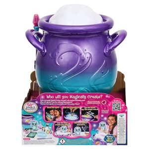 مجیک میکسیز دیگ جادویی با عروسک رباتیک سورپرایزی بنفش مدل Moose - Magic Mixies - Magic Cauldron Purple