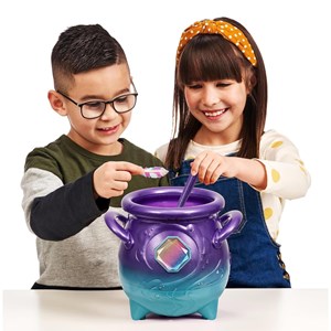 مجیک میکسیز دیگ جادویی با عروسک رباتیک سورپرایزی بنفش مدل Moose - Magic Mixies - Magic Cauldron Purple