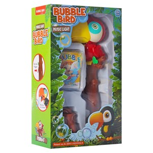 اسباب بازی حباب ساز موزیکال مدل طوطی قرمز bubble bird music light toy_اسباب بازی