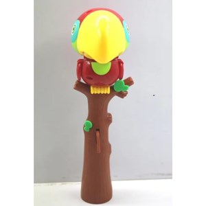 اسباب بازی حباب ساز موزیکال مدل طوطی قرمز bubble bird music light toy_اسباب بازی