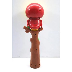 اسباب بازی حباب ساز موزیکال مدل طوطی قرمز bubble bird music light toy_اسباب بازی