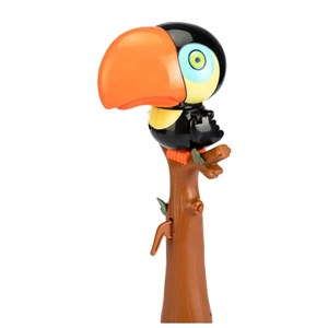 اسباب بازی حباب ساز موزیکال مدل طوطی مشکی bubble bird music light toy_اسباب بازی