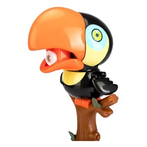 اسباب بازی حباب ساز موزیکال مدل طوطی مشکی bubble bird music light toy_اسباب بازی