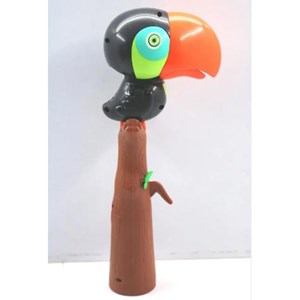 اسباب بازی حباب ساز موزیکال مدل طوطی مشکی bubble bird music light toy_اسباب بازی