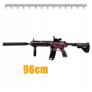 تفنگ اسباب بازی شارژی تیر ژله ای قرمز مدل CARBINE M416_اسباب بازی