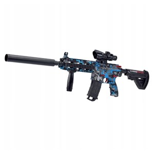 تفنگ اسباب بازی شارژی تیر ژله ای آبی مدل CARBINE M416_اسباب بازی