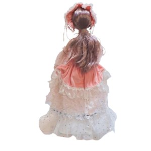 عروسک دخترانه پرنسس تمام مفصلی با لباس صورتی_اسباب بازی