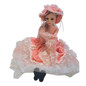 عروسک دخترانه پرنسس تمام مفصلی با لباس صورتی_اسباب بازی