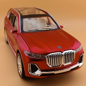 اسباب بازی ماشین فلزی چه ژی بی ام و X7 دودزا قرمز مقیاس 1:24_اسباب بازی