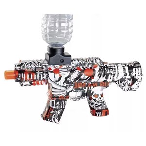 تفنگ اسباب بازی مسلسل تیر ژله ای شارژی قرمز Shooting Toy Gun_اسباب بازی