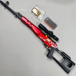 تفنگ اسباب بازی تک تیر انداز تیر فومی مدل SVD DO49AB_اسباب بازی