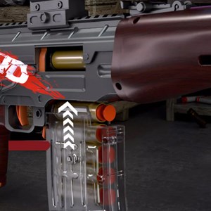 تفنگ اسباب بازی تک تیر انداز تیر فومی مدل SVD DO49AB_اسباب بازی