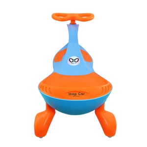 سه چرخه لوپ کار چرخ ژله ای چراغدار آبی نارنجی LOOPCAR-اسباب بازی