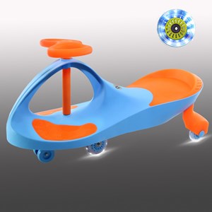 سه چرخه لوپ کار چرخ ژله ای چراغدار آبی نارنجی LOOPCAR-اسباب بازی