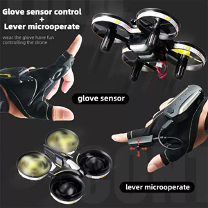 کوادکوپتر شارژی با ریموت مچی (دست کشی) Glove Sensor control_اسباب بازی