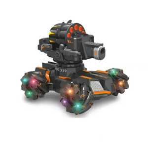 ماشین کنترلی شارژی تانک مولتی دریفت تیر اسفنجی دو ریموت دار Stunt Car Remote Control_اسباب بازی