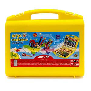 کیف نقاشی آریا 48 تکه 4 رنگ Arya Painting Set_اسباب بازی