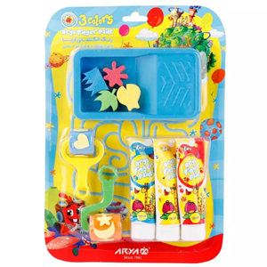 رنگ انگشتی آریا 3 رنگ Arya finger paint 3 colors_اسباب بازی