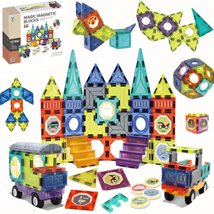 اسباب بازی ساختنی تایل مگنتی 71 قطعه Magic Magnetic Blocks_اسباب بازی